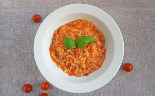 tomaatti mozzarella risotto